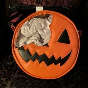 Love Pain and Stitches & Tots Trick R Treat Sam Bitten Lollipop Crossbody Purse